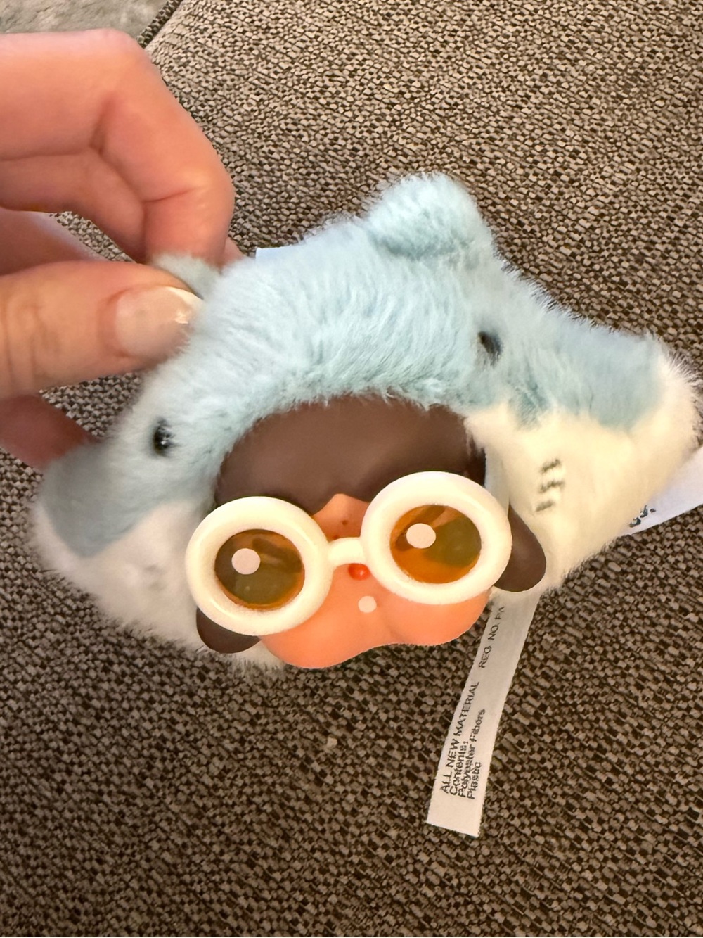 New Open Box Pop Mart Crybaby Cry Me an Ocean Plush Pendant Manta Ray